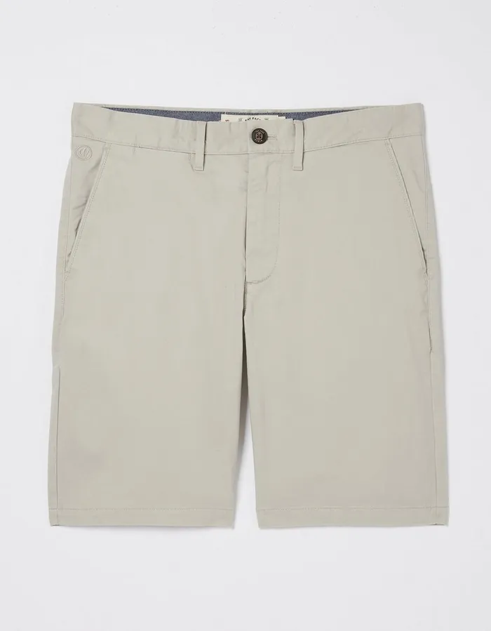 Mawes Organic Cotton Chino Shorts Light Grey Men FatFace Shorts