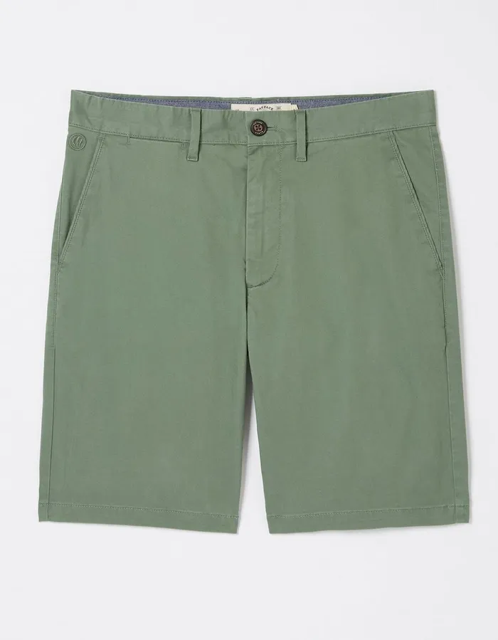 Mawes Organic Cotton Chino Shorts Sage Green Men FatFace Shorts