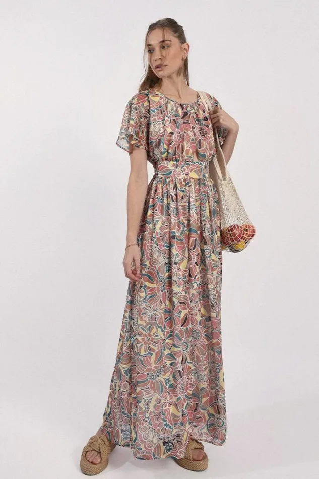 Maxi Print Dress COPPER SHARON Women Molly Bracken Dresses