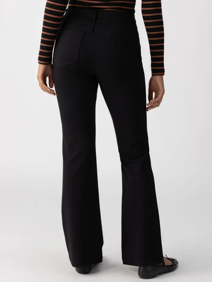 Maya Flare Standard Rise Pant Black Women Sanctuary Clothing Pants
