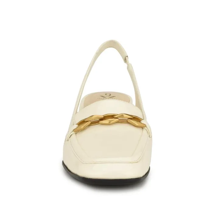 Mella 92159 Block Heel Slingbacks Ivory Women Nine West Heels