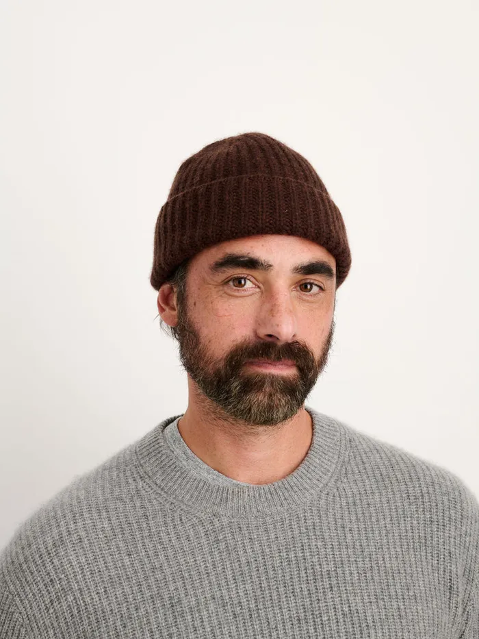 Men Alex Mill Accessories Cashmere Beanie Espresso
