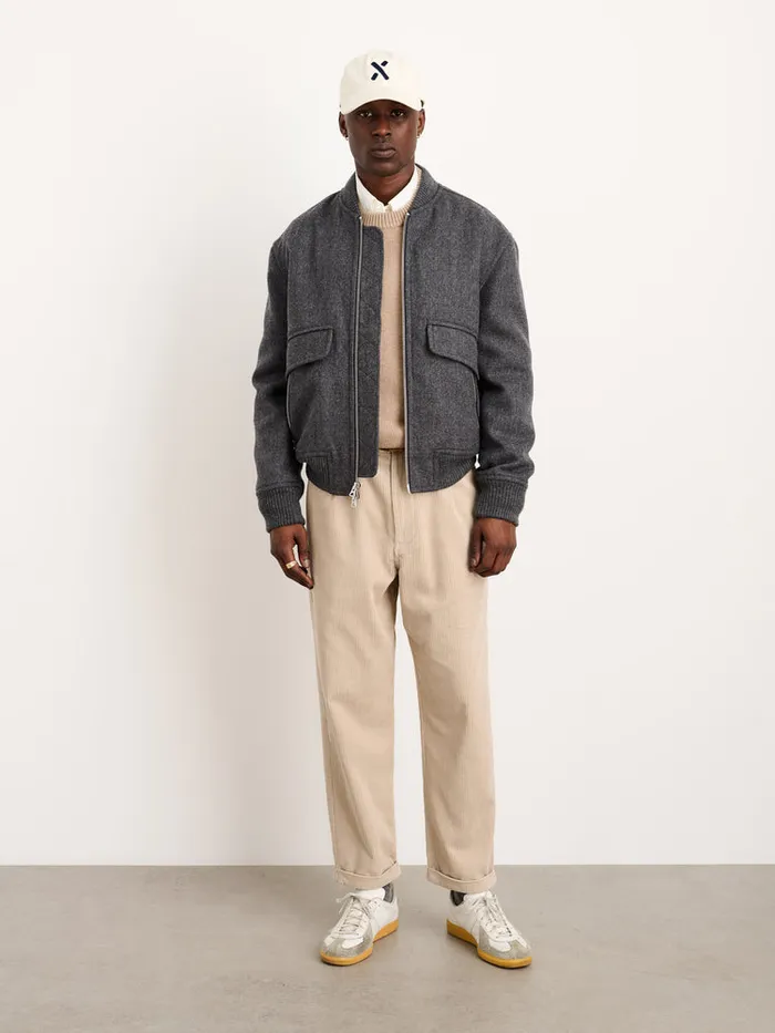 Men Alex Mill Jackets Coats Dean Bomber Jacket In Italian Wool