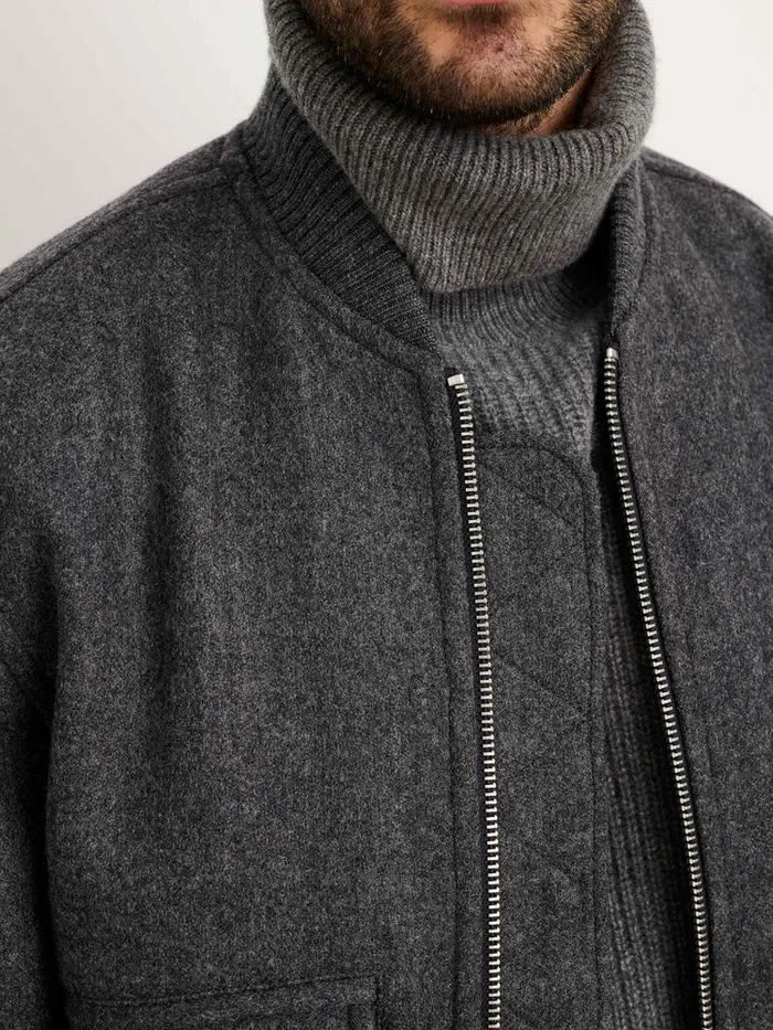 Men Alex Mill Jackets Coats Dean Bomber Jacket In Italian Wool