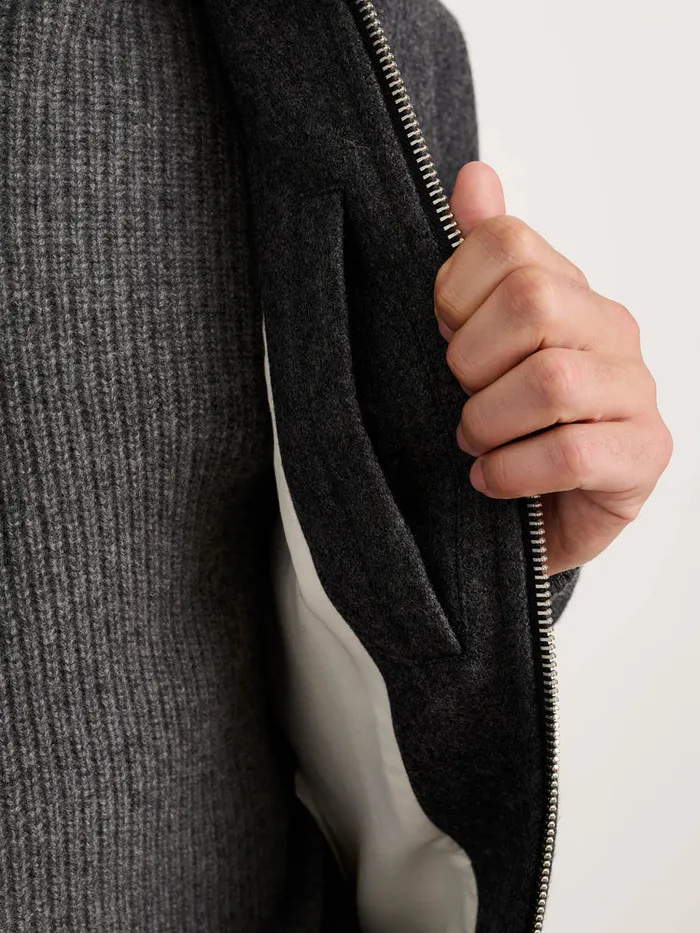 Men Alex Mill Jackets Coats Dean Bomber Jacket In Italian Wool