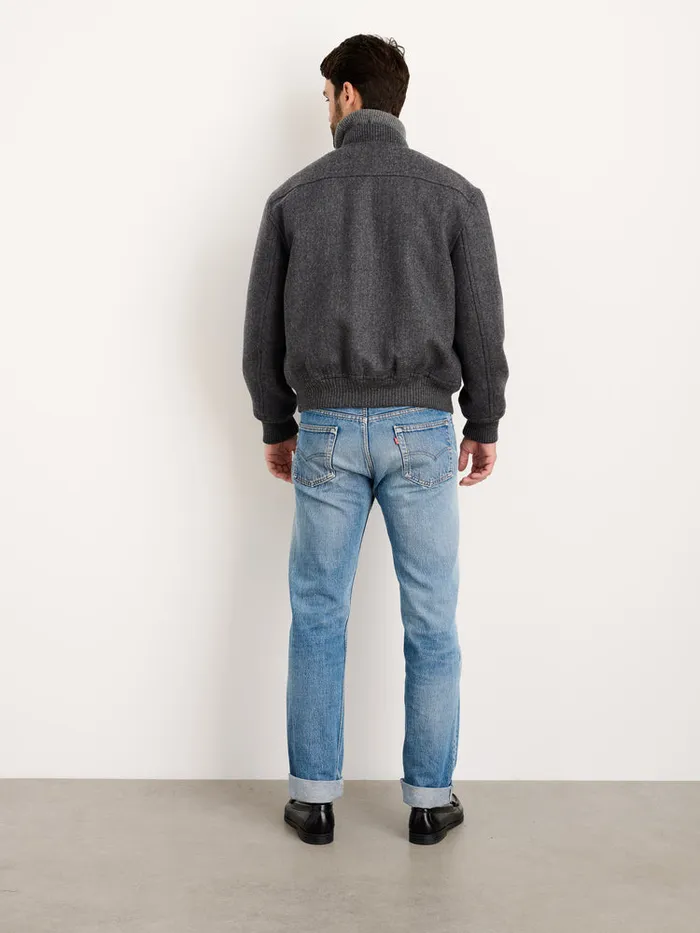 Men Alex Mill Jackets Coats Dean Bomber Jacket In Italian Wool