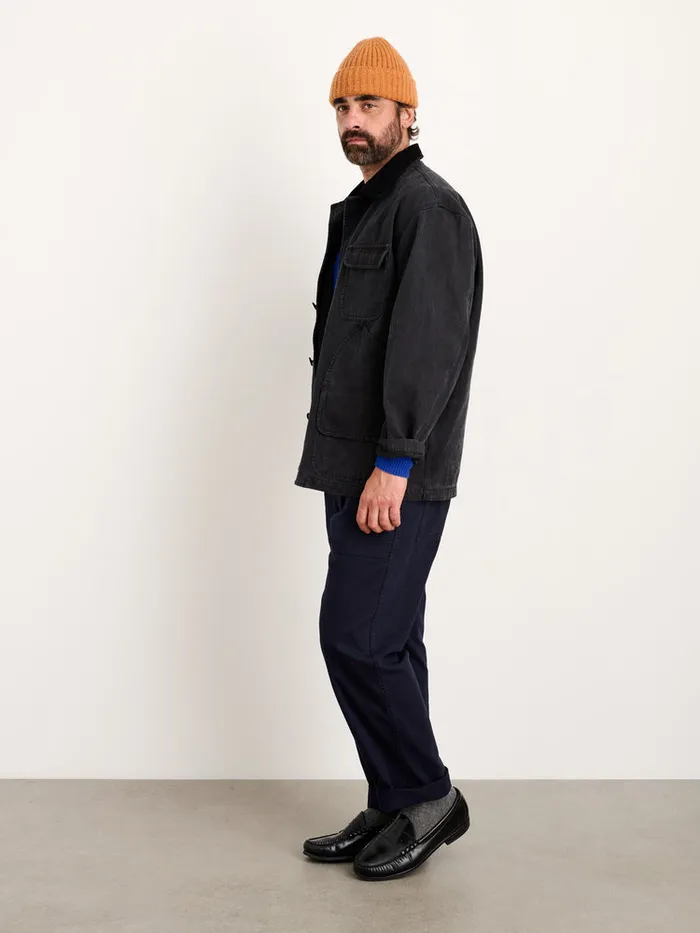 Men Alex Mill Jackets Coats Frontier Jacket In Recycled Canvas Washed Black