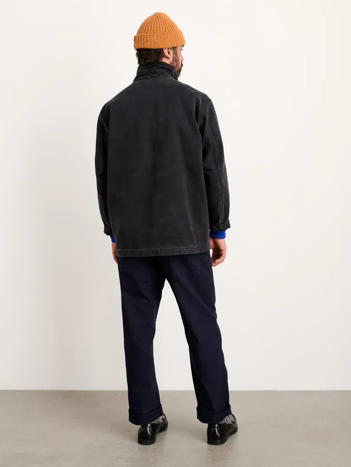 Men Alex Mill Jackets Coats Frontier Jacket In Recycled Canvas Washed Black