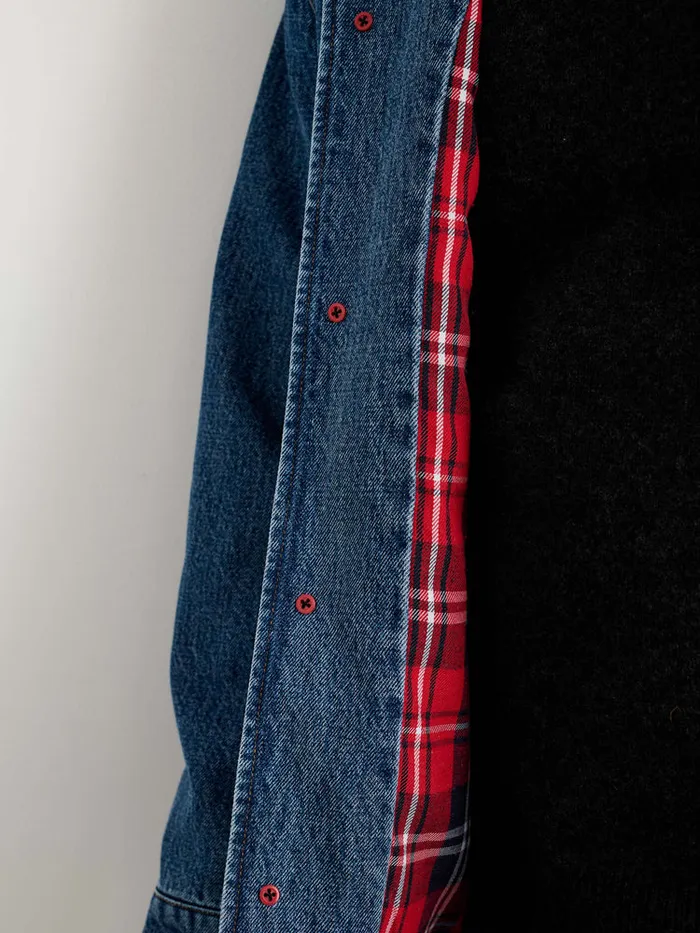 Men Alex Mill Jackets Coats Frontier Jacket In Vintage Wash Denim