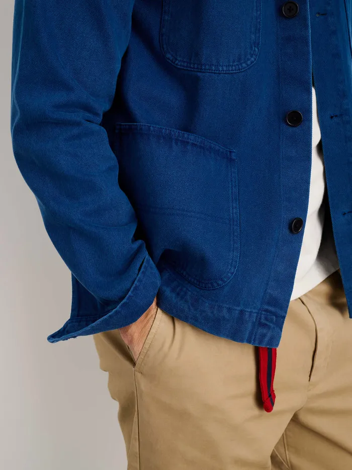 Men Alex Mill Jackets Coats Garment Dyed Work Jacket In Recycled Denim French Navy