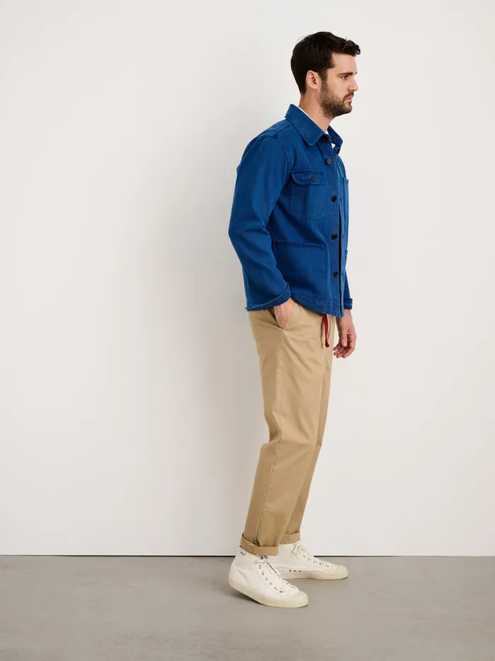 Men Alex Mill Jackets Coats Garment Dyed Work Jacket In Recycled Denim French Navy