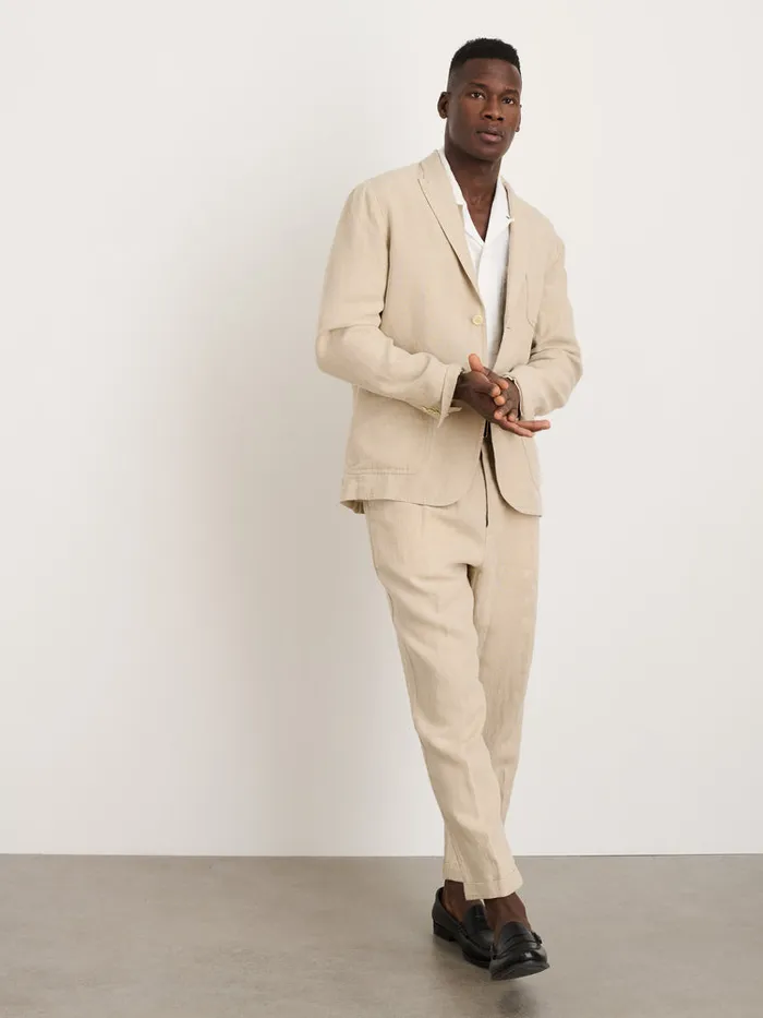 Men Alex Mill Jackets Coats Mercer Blazer In Flax Linen Flax