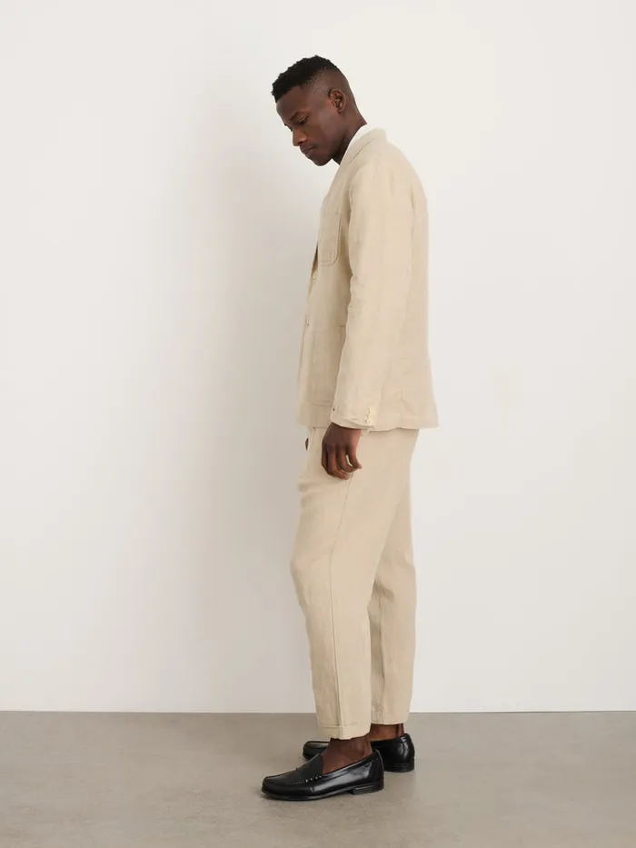 Men Alex Mill Jackets Coats Mercer Blazer In Flax Linen Flax