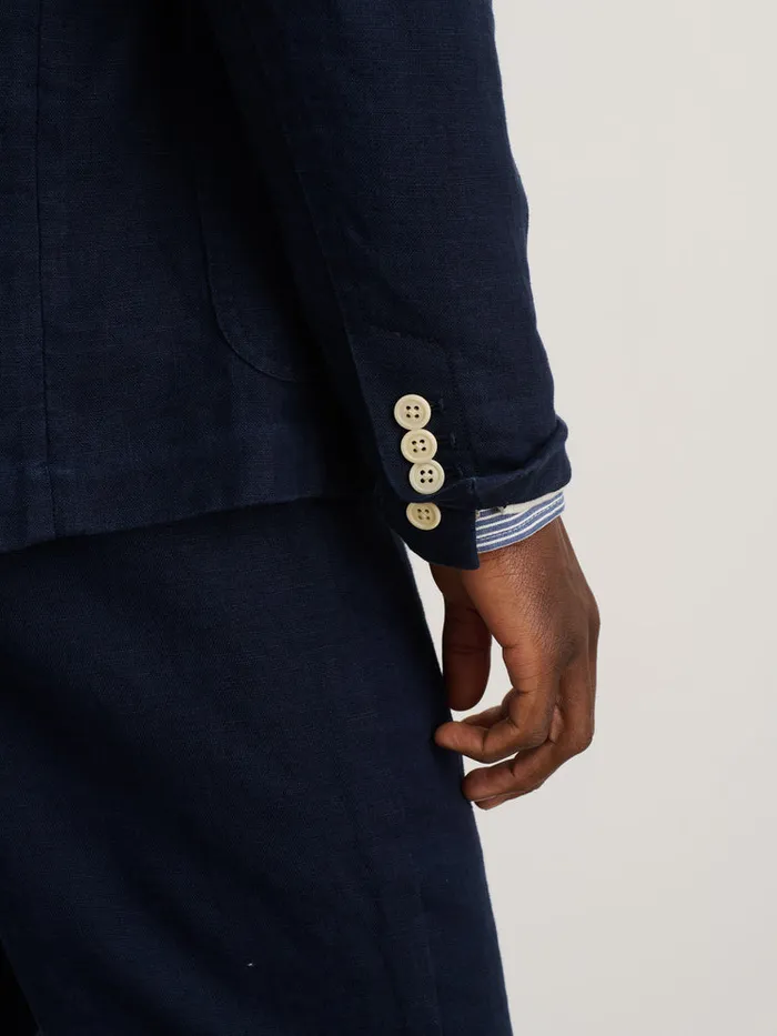 Men Alex Mill Jackets Coats Mercer Blazer In Linen Navy