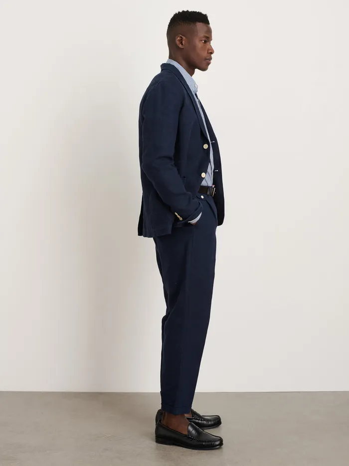 Men Alex Mill Jackets Coats Mercer Blazer In Linen Navy