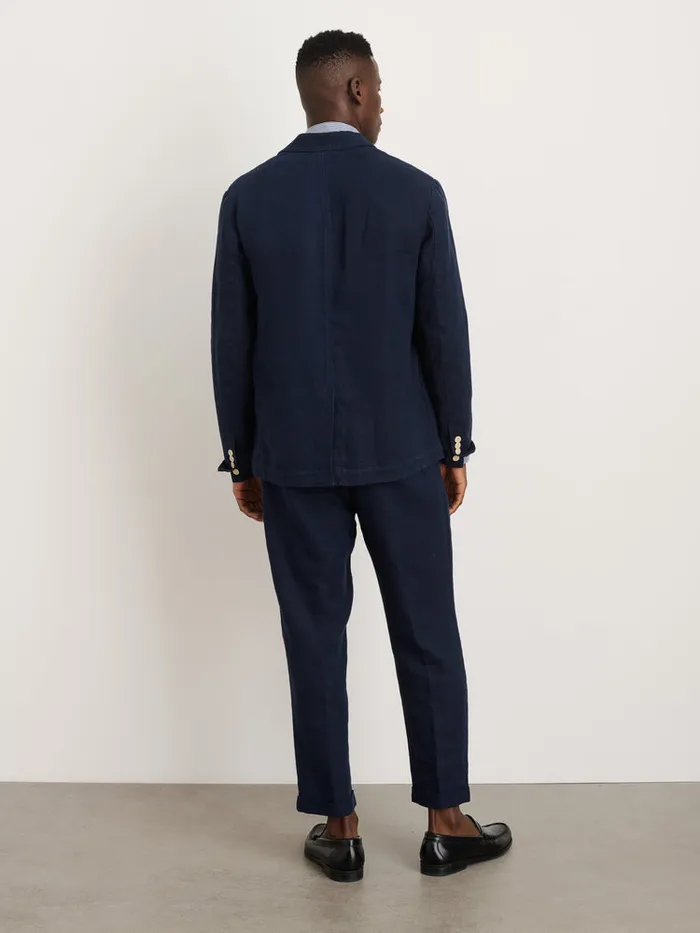 Men Alex Mill Jackets Coats Mercer Blazer In Linen Navy
