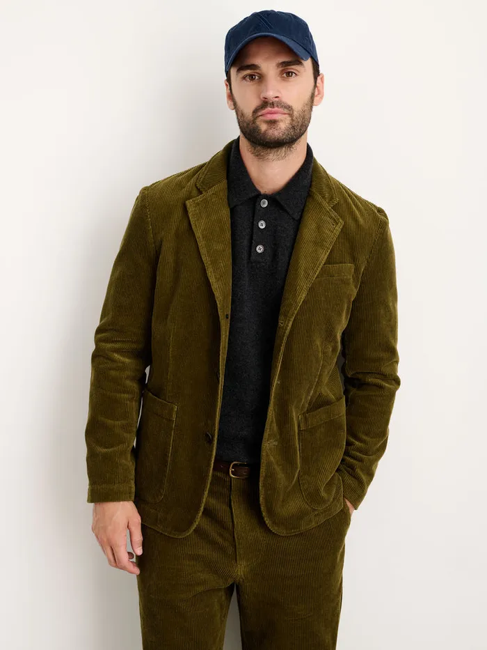 Men Alex Mill Jackets Coats Mill Blazer In Corduroy Dark Olive Men Alex Mill Jackets Coats Mill Blazer In Corduroy Dark Olive