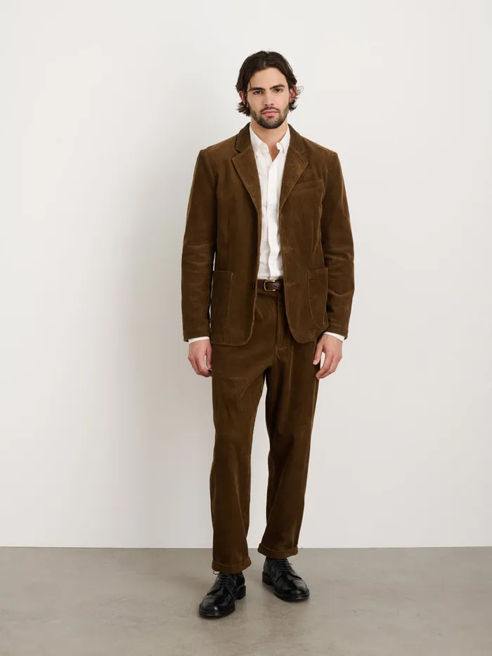 Men Alex Mill Jackets Coats Mill Blazer In Corduroy Saddle
