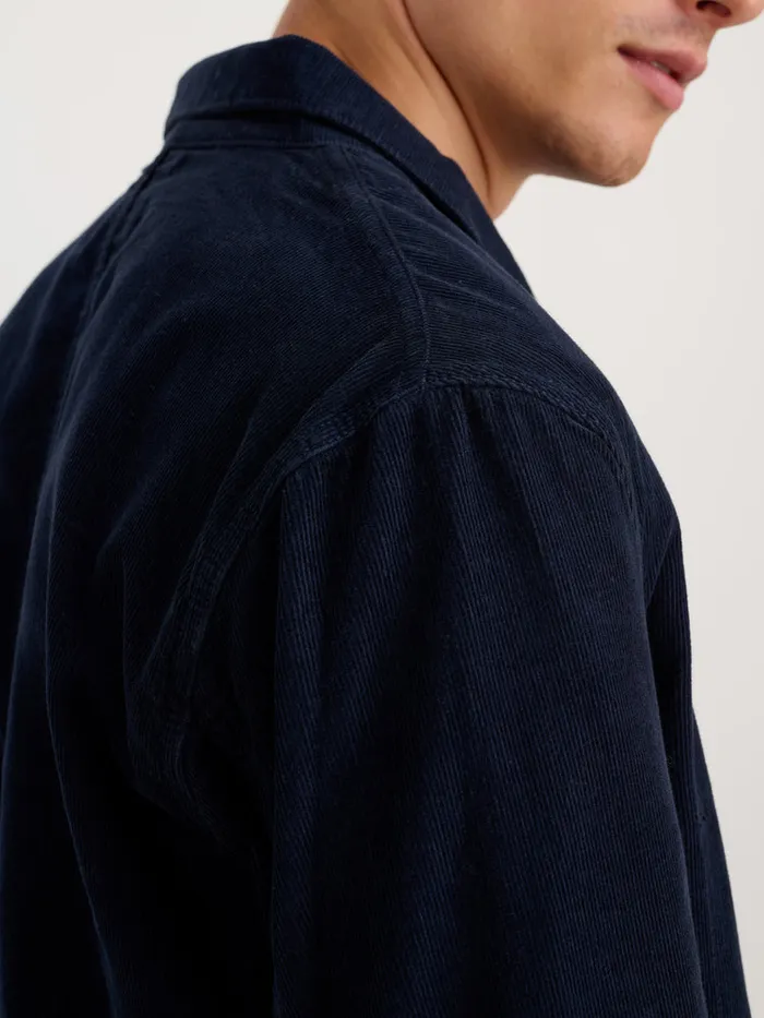 Men Alex Mill Jackets Coats Work Jacket In Fine Wale Corduroy Deep Navy