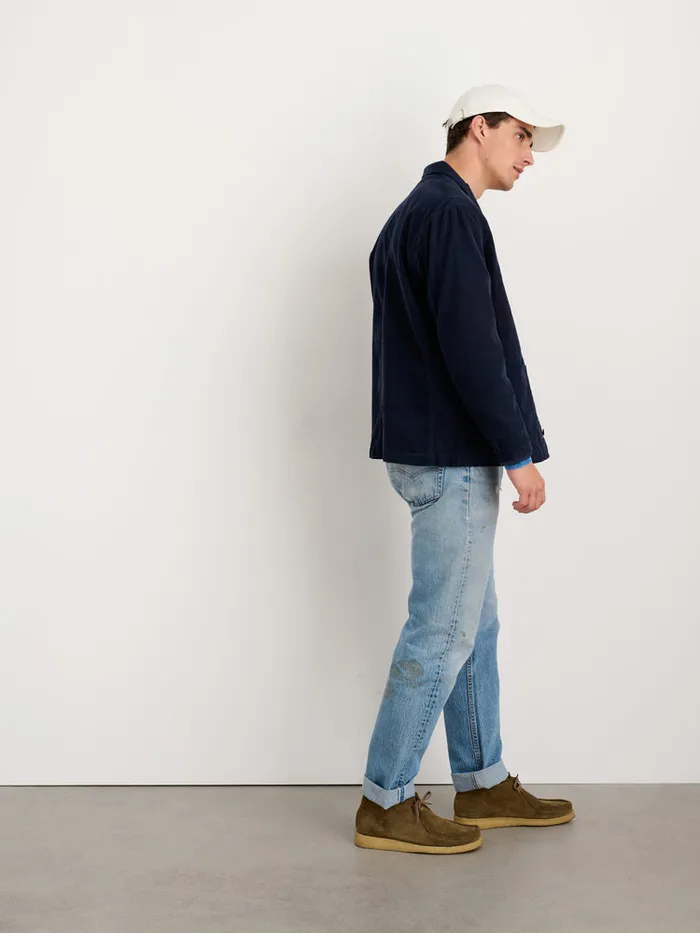 Men Alex Mill Jackets Coats Work Jacket In Fine Wale Corduroy Deep Navy