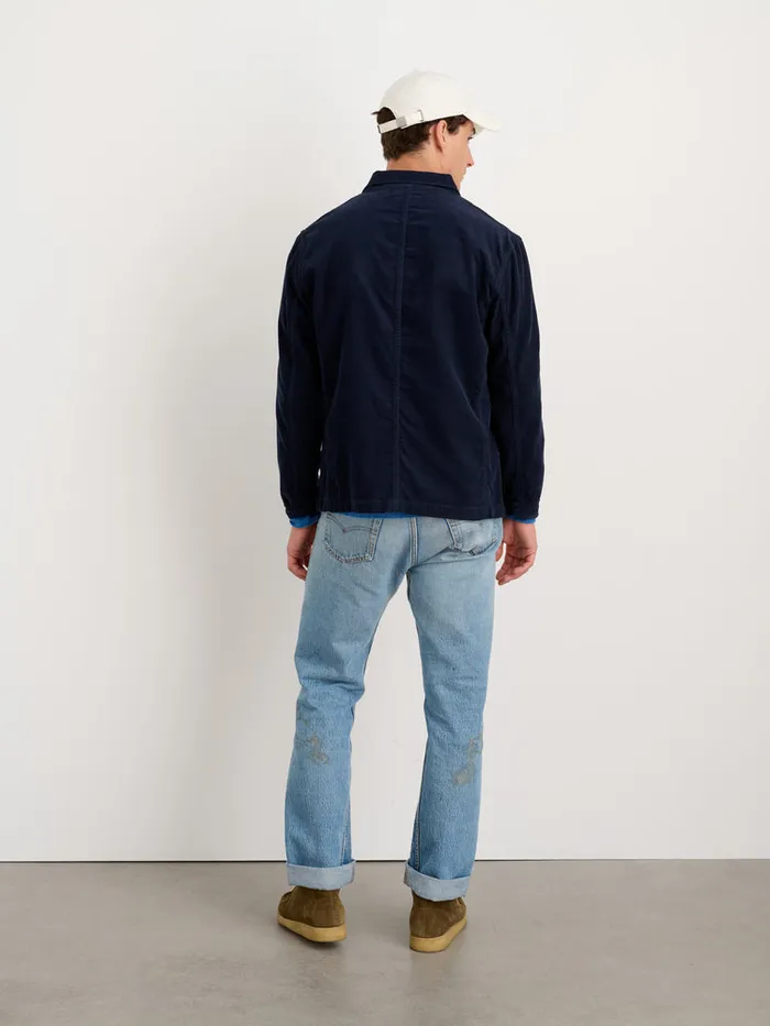 Men Alex Mill Jackets Coats Work Jacket In Fine Wale Corduroy Deep Navy