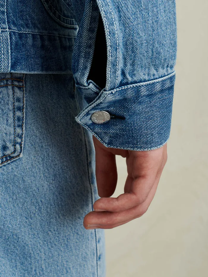 Men Alex Mill Jackets Coats Work Jacket In Vintage Wash Denim