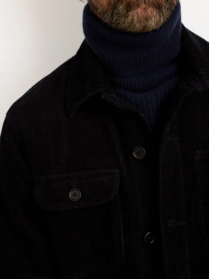 Men Alex Mill Jackets Coats Work Jacket In Wide Wale Corduroy Black