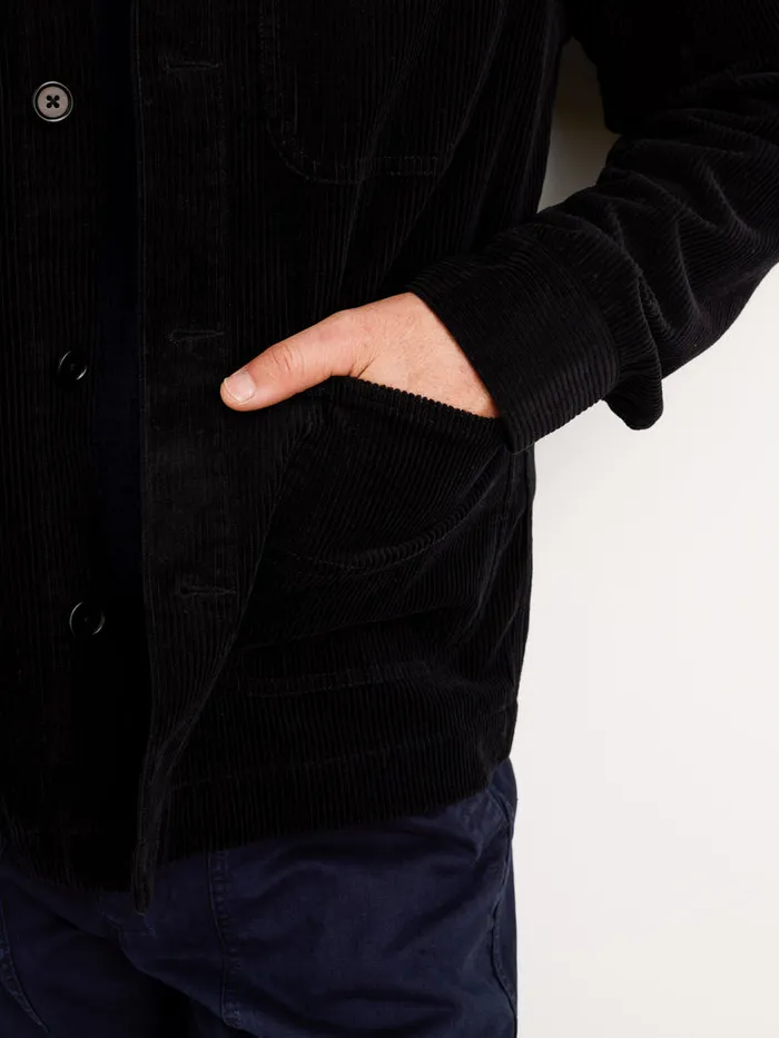 Men Alex Mill Jackets Coats Work Jacket In Wide Wale Corduroy Black