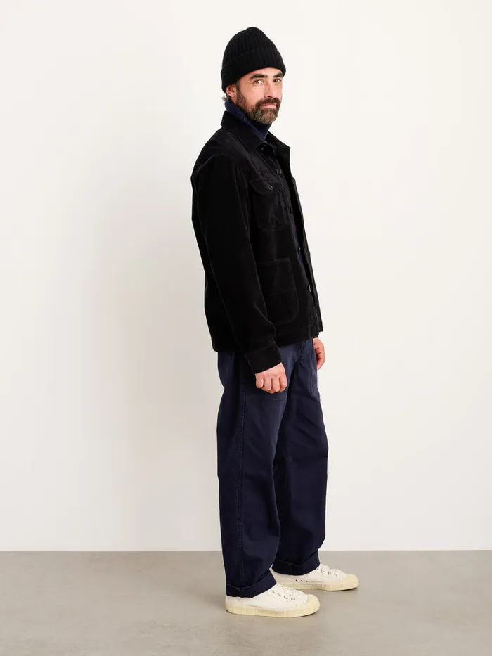 Men Alex Mill Jackets Coats Work Jacket In Wide Wale Corduroy Black