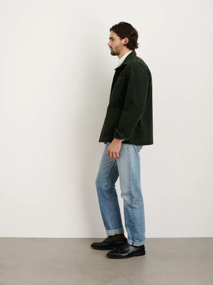 Men Alex Mill Jackets Coats Work Jacket In Wide Wale Corduroy Forest