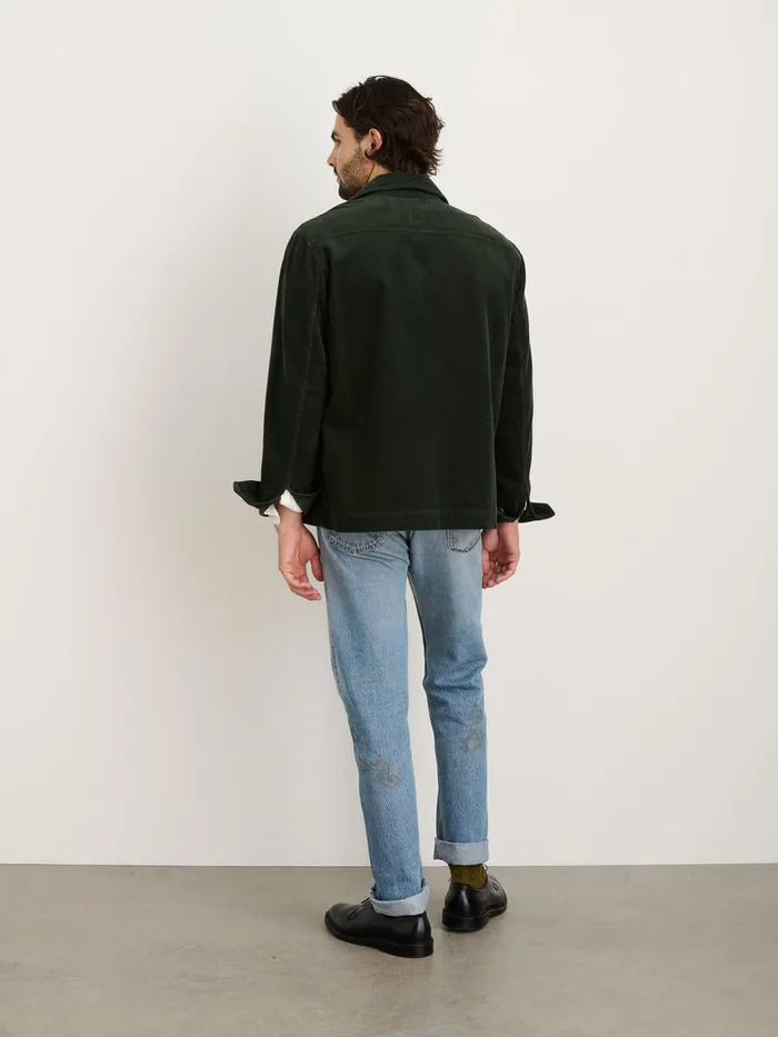 Men Alex Mill Jackets Coats Work Jacket In Wide Wale Corduroy Forest