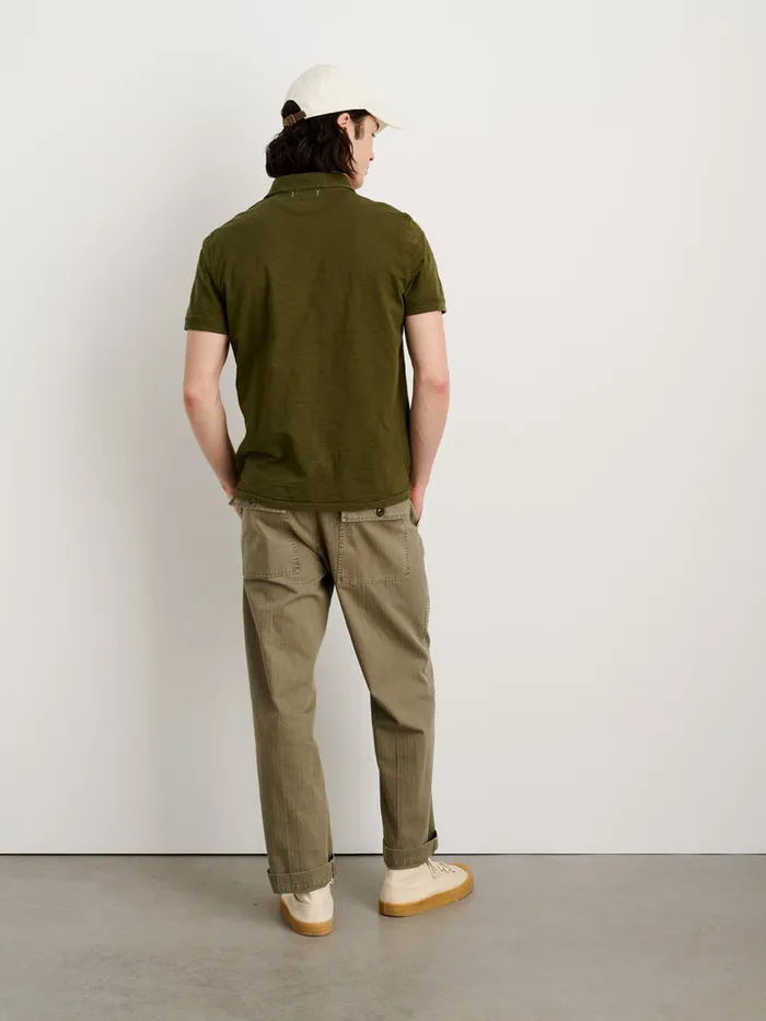 Men Alex Mill Pants Field Pant In Herringbone Vintage Olive