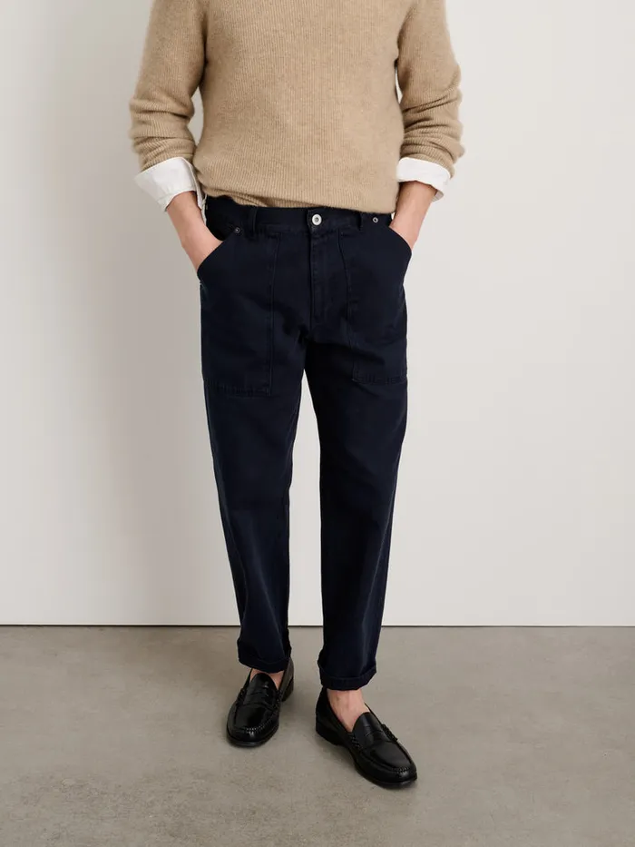 Men Alex Mill Pants Painter Pant In Recycled Denim Dark Navy