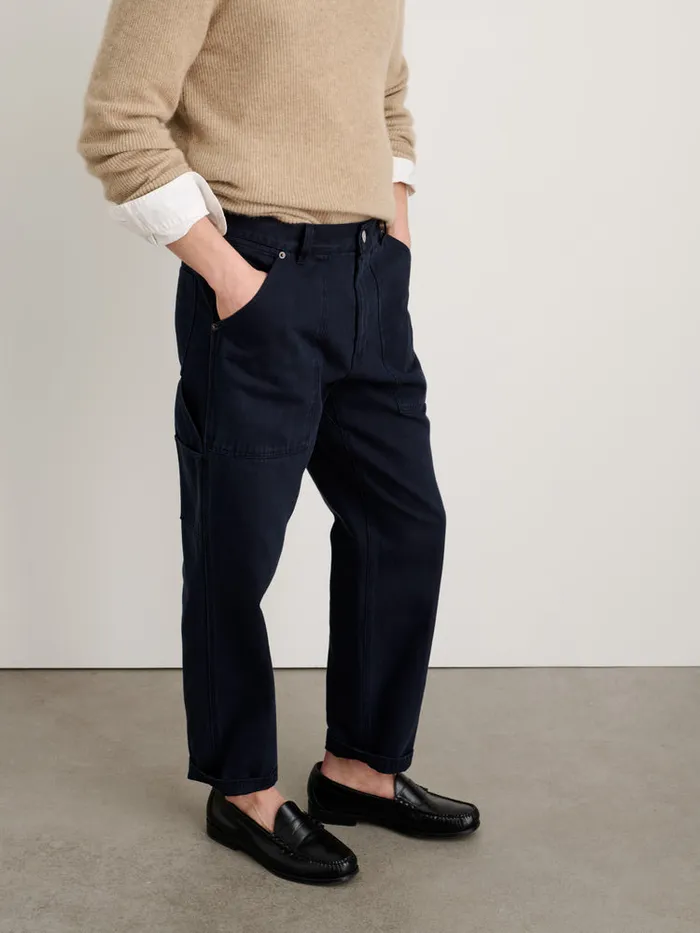 Men Alex Mill Pants Painter Pant In Recycled Denim Dark Navy