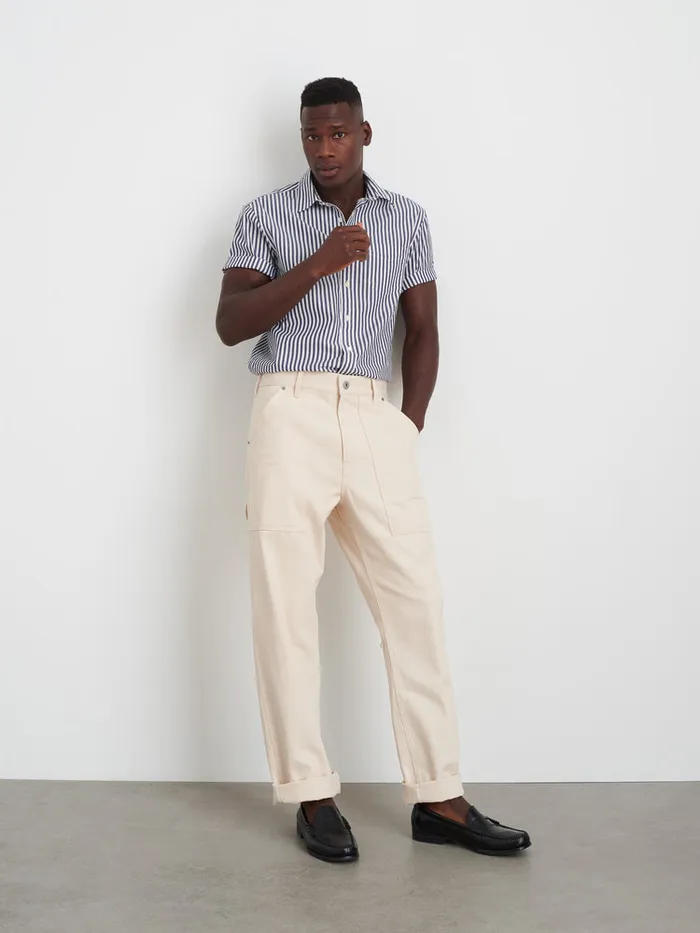 Men Alex Mill Pants Painter Pant In Recycled Denim Natural
