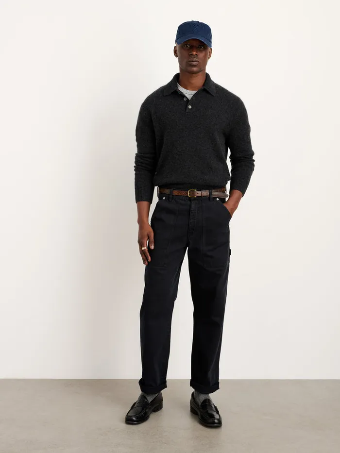 Men Alex Mill Pants Painter Pant In Recycled Denim Washed Black