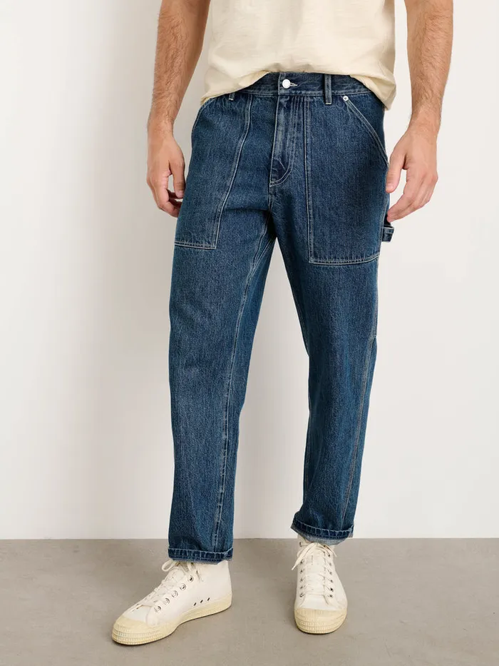Men Alex Mill Pants Painter Pant In Vintage Wash Denim Medium Vintage Wash