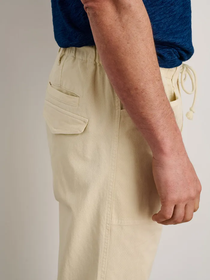 Men Alex Mill Pants PullOn Button Fly Pant Oat Milk