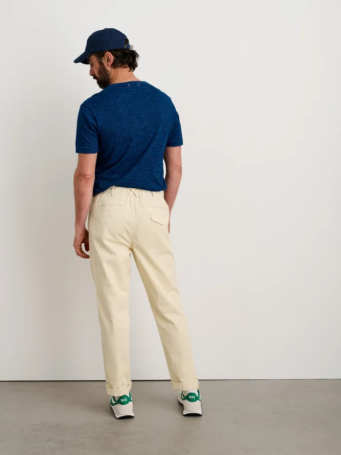 Men Alex Mill Pants PullOn Button Fly Pant Oat Milk