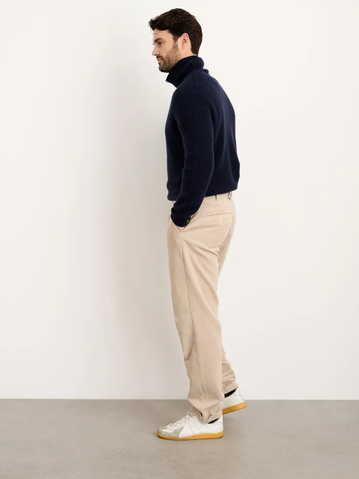 Men Alex Mill Pants Standard Pleated Pant In Corduroy Long Inseam Cloud Grey