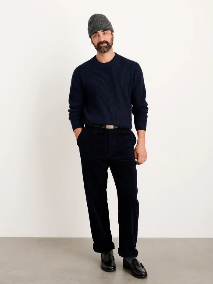 Men Alex Mill Pants Straight Leg Pant In Corduroy Dark Navy