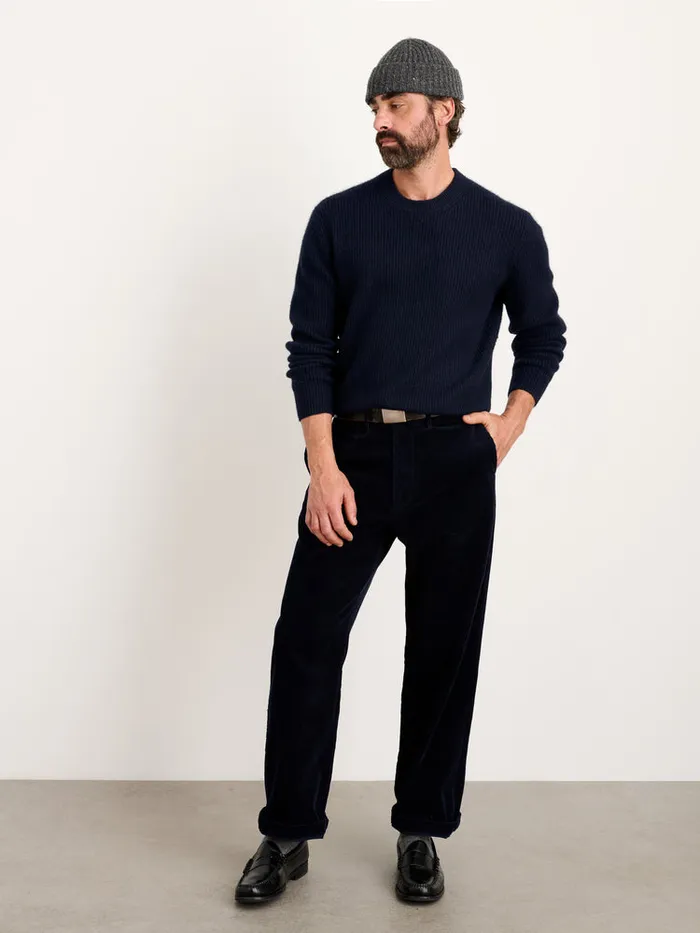 Men Alex Mill Pants Straight Leg Pant In Corduroy Dark Navy