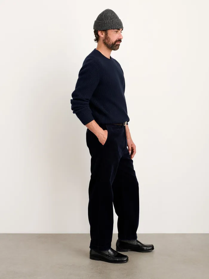 Men Alex Mill Pants Straight Leg Pant In Corduroy Dark Navy