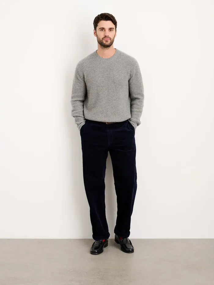 Men Alex Mill Pants Straight Leg Pant In Corduroy Long Inseam Dark Navy