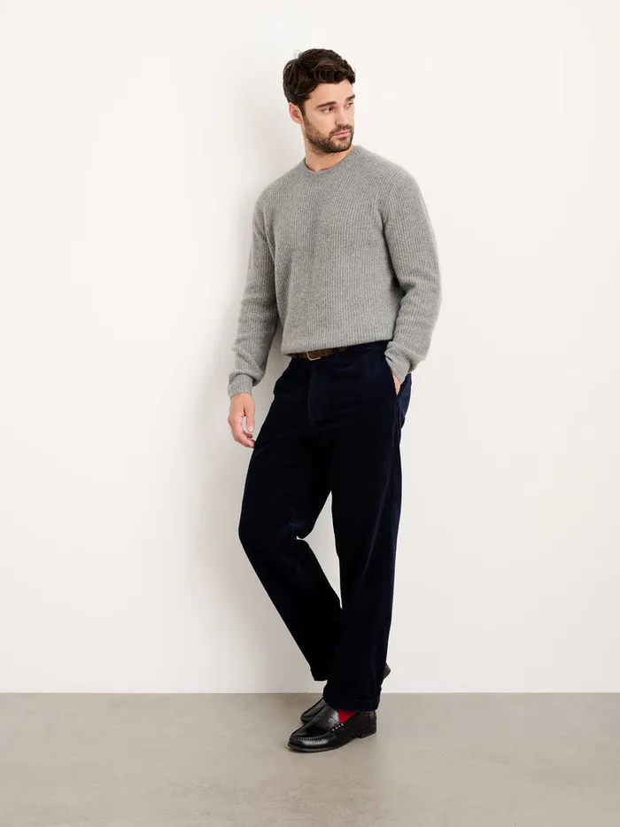Men Alex Mill Pants Straight Leg Pant In Corduroy Long Inseam Dark Navy