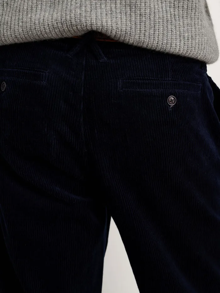 Men Alex Mill Pants Straight Leg Pant In Corduroy Long Inseam Dark Navy