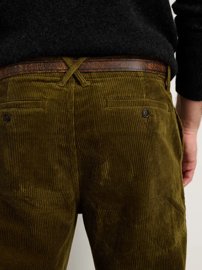 Men Alex Mill Pants Straight Leg Pant In Corduroy Long Inseam Dark Olive