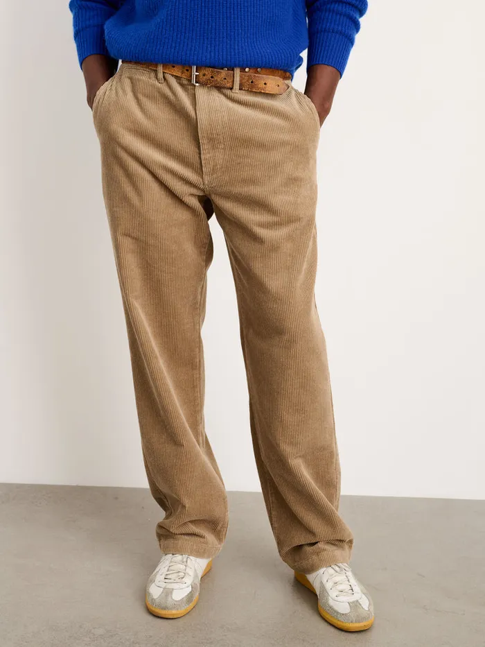 Men Alex Mill Pants Straight Leg Pant In Corduroy Long Inseam Khaki
