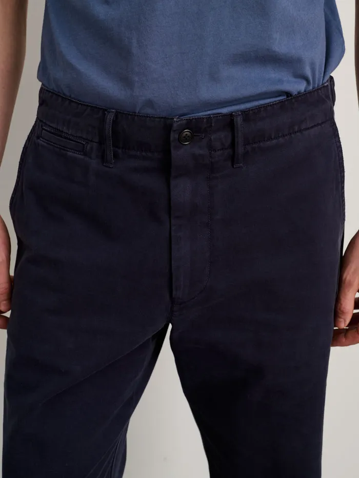 Men Alex Mill Pants Straight Leg Pant In Vintage Washed Chino Long Inseam Dark Navy