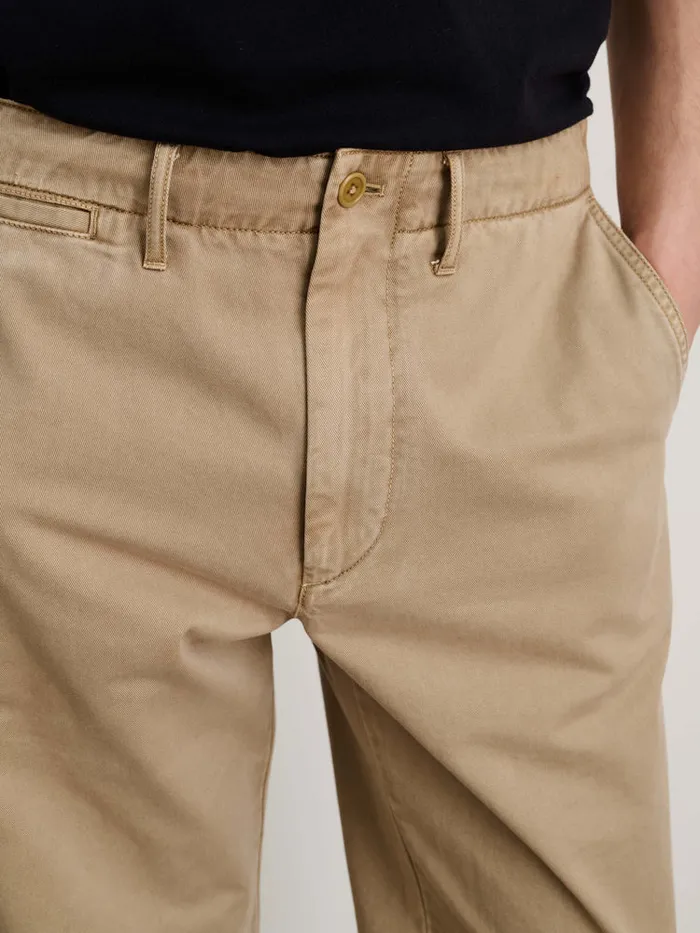 Men Alex Mill Pants Straight Leg Pant In Vintage Washed Chino Long Inseam Faded Khaki